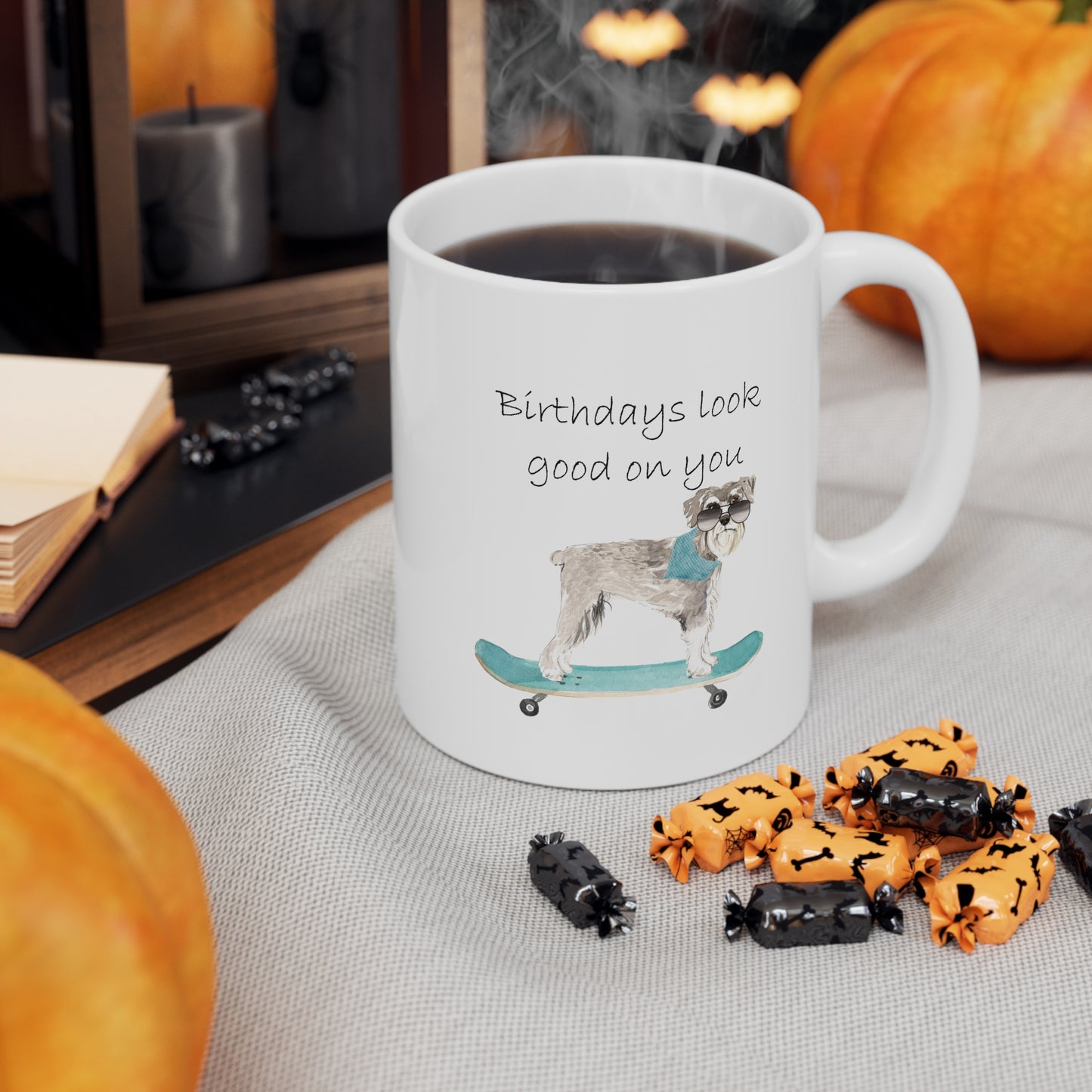 Schnauzer Dog Mug - Birthdays look good on you