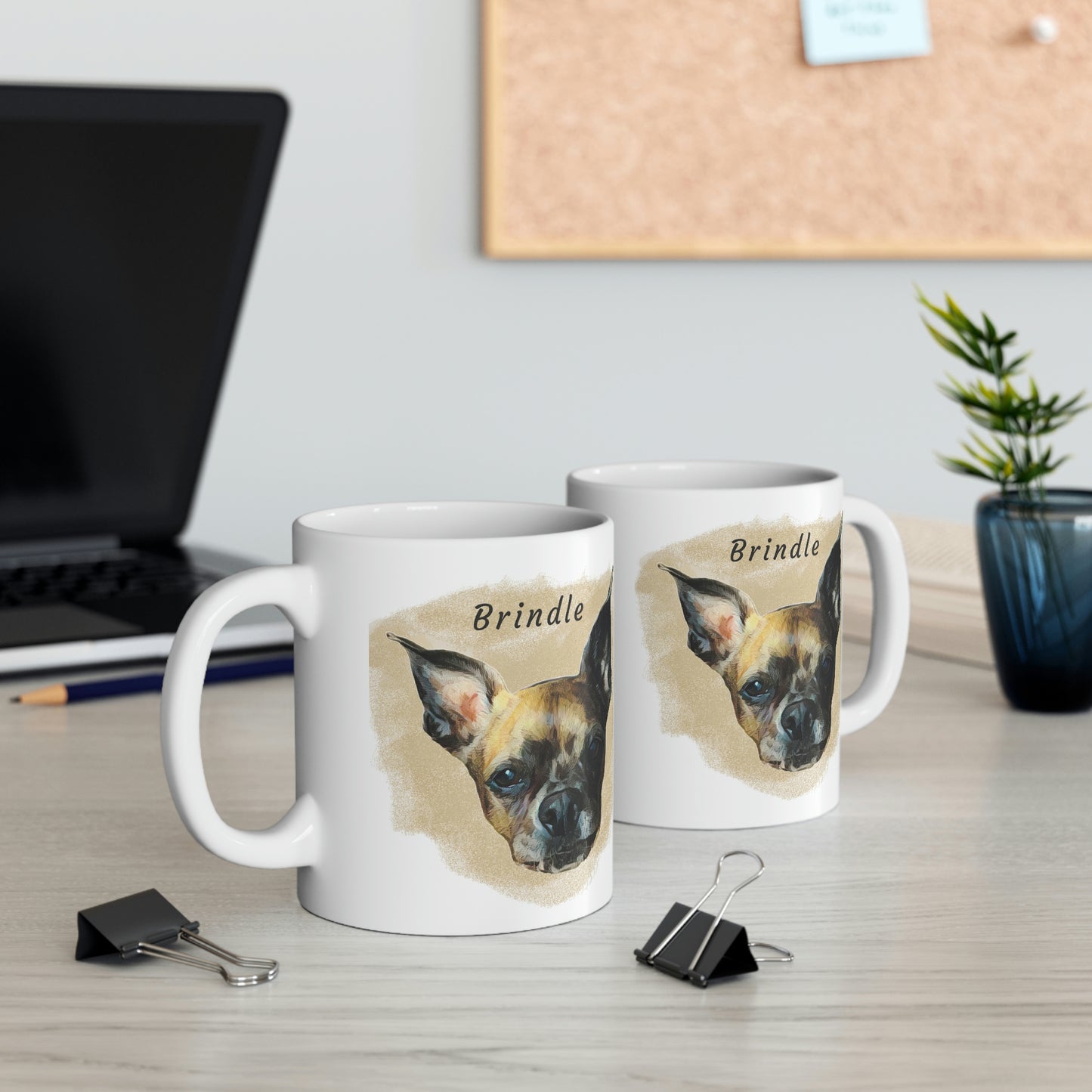 Digital Painting Dog Mug - Personalized, Custom Dog Mug