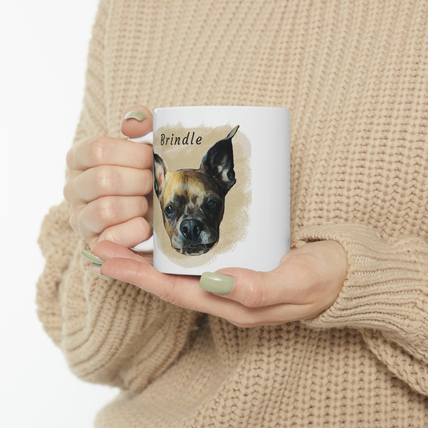 Digital Painting Dog Mug - Personalized, Custom Dog Mug