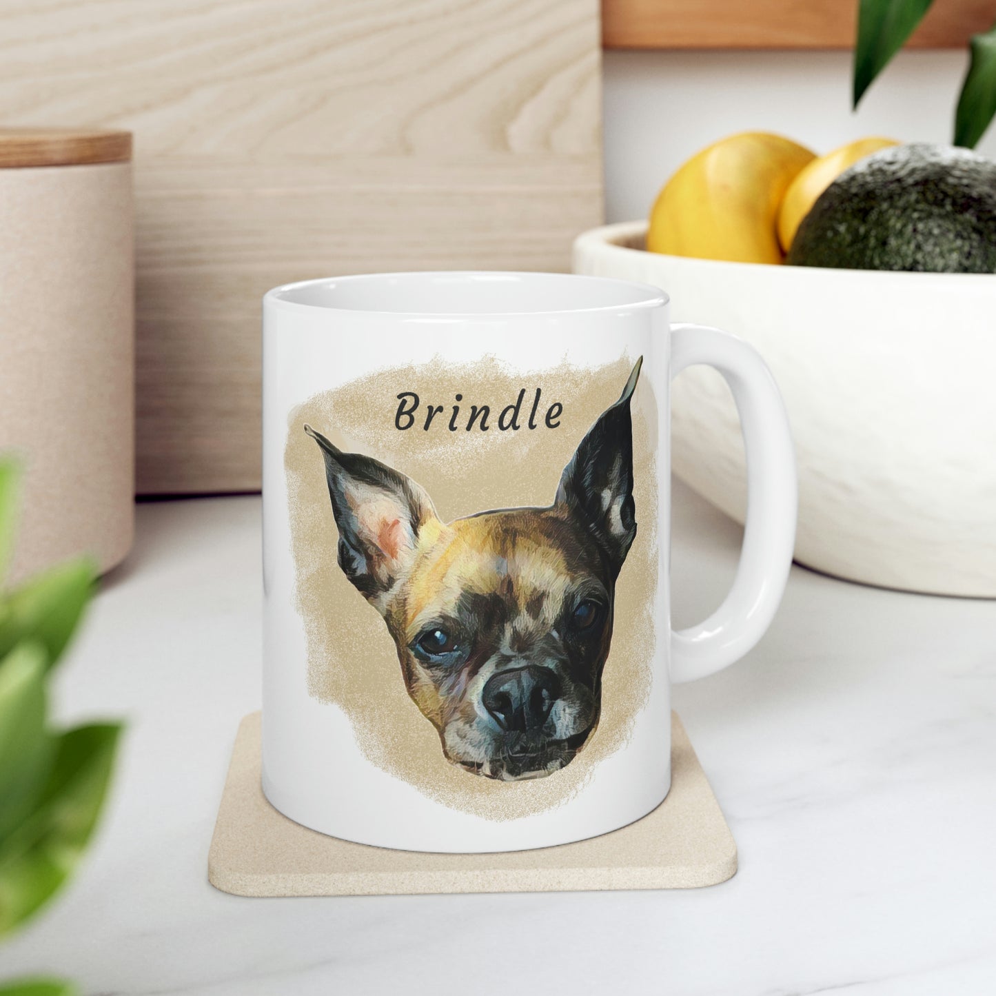 Digital Painting Dog Mug - Personalized, Custom Dog Mug