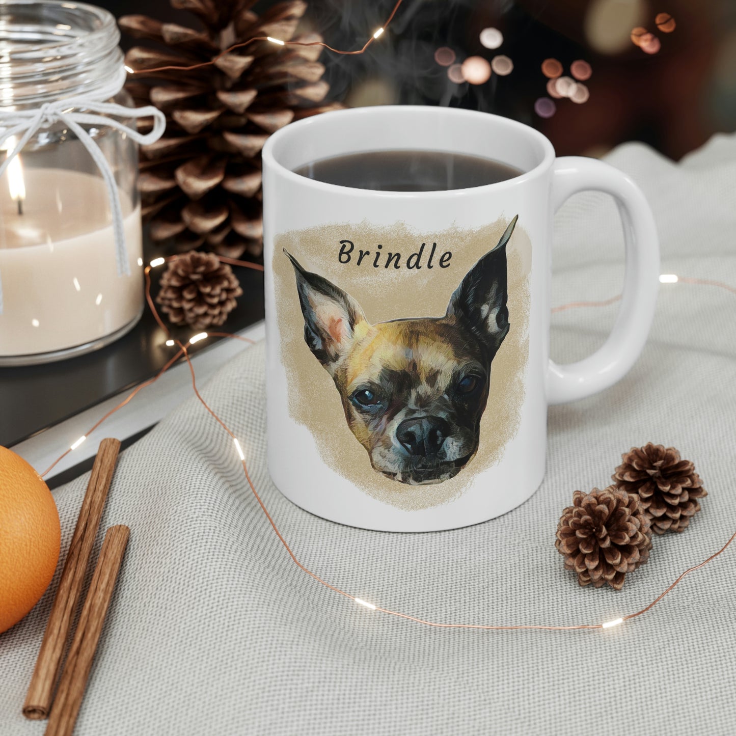 Digital Painting Dog Mug - Personalized, Custom Dog Mug