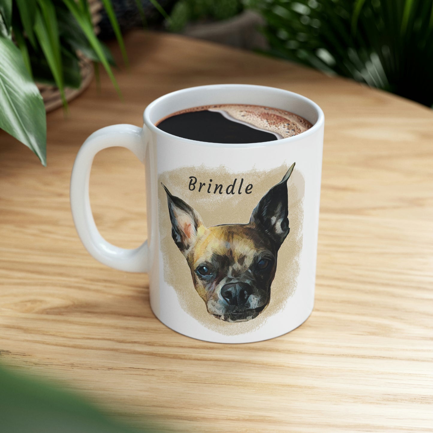 Digital Painting Dog Mug - Personalized, Custom Dog Mug