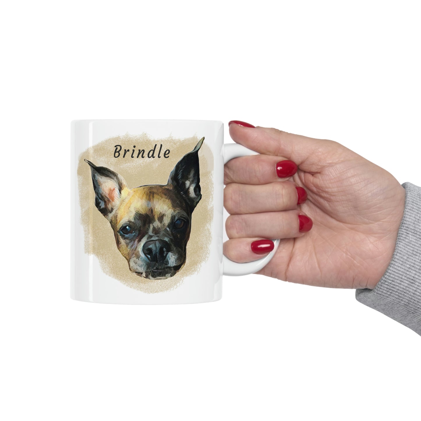 Digital Painting Dog Mug - Personalized, Custom Dog Mug