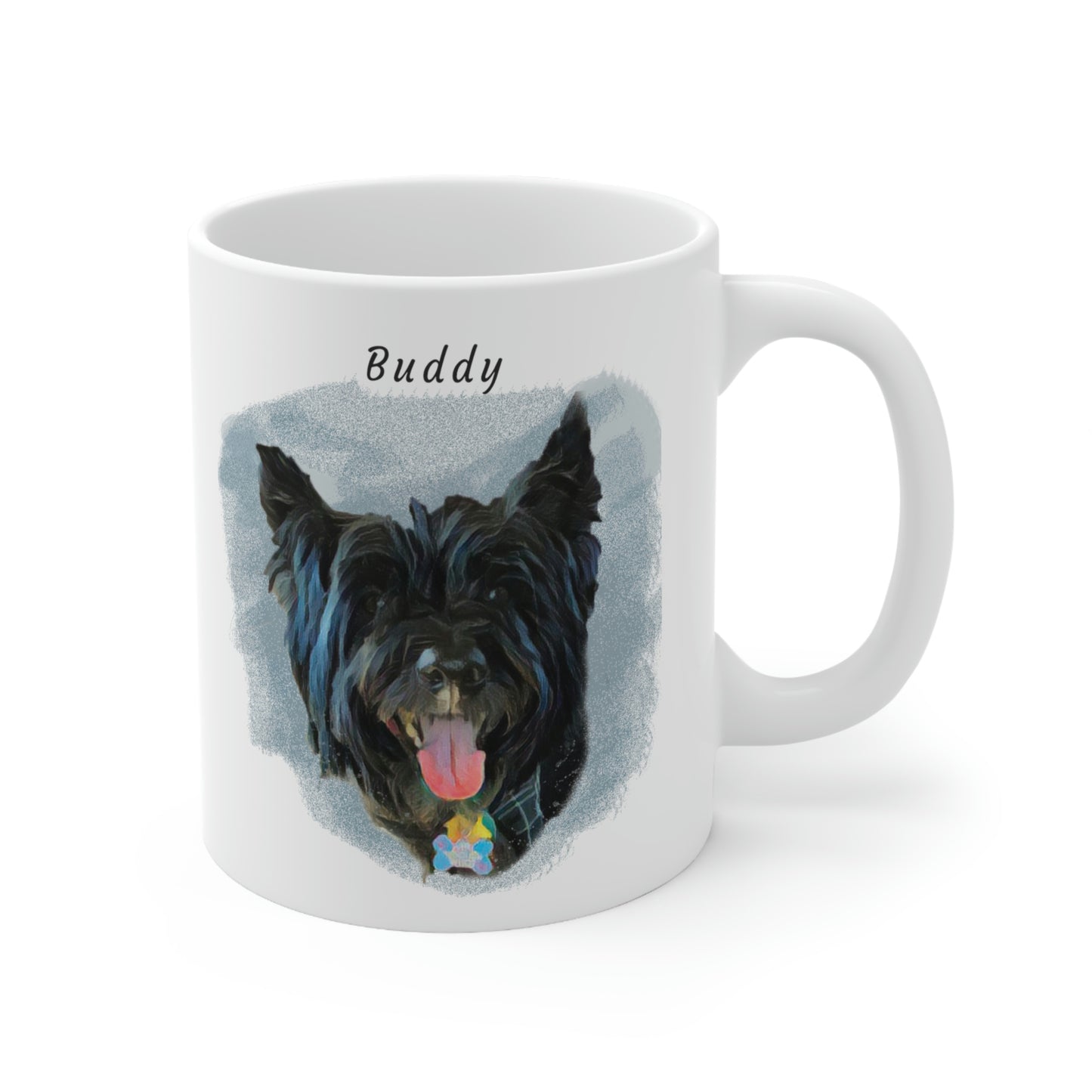 Digital Painting Dog Mug - Personalized, Custom Dog Mug