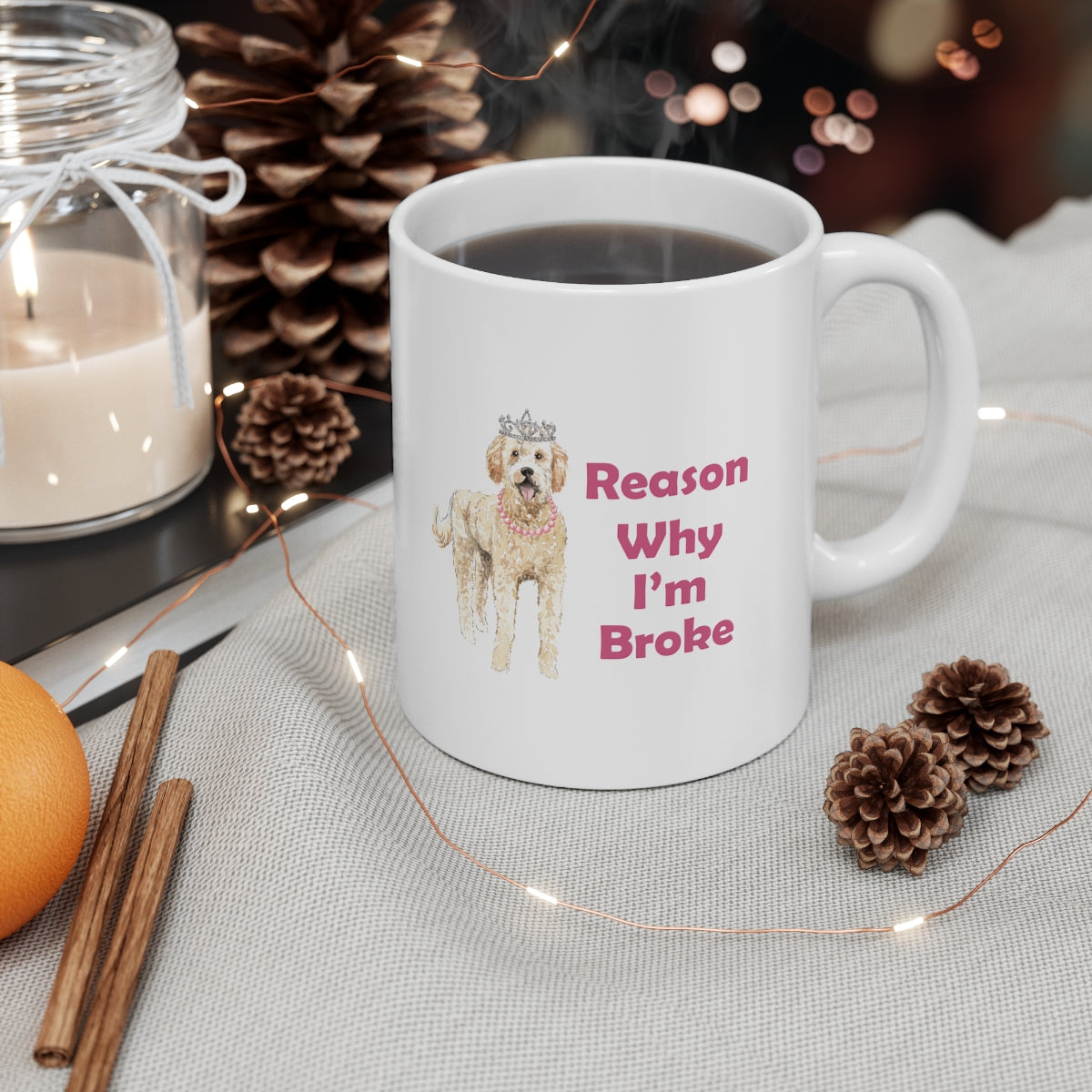 Golden Doodle Dog Mug - Reason Why I'm Broke